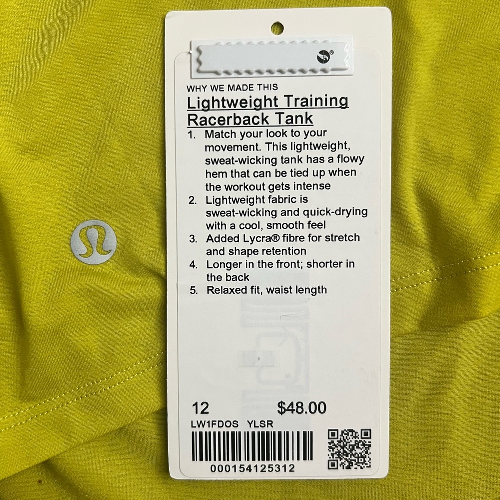 Lululemon Lightweight Training Racerback Tank - Picture 5 of 5